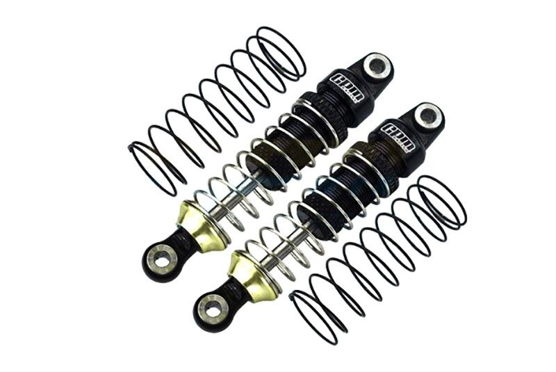 GPM TRAXXAS TRX-4M black ALUMINUM 6061-T6 FRONT/REAR ADJUSTABLE SPRING DAMPER 52MM / GPMTRX4M052F/RBKS
