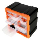 Robitronic Kleinteilemagazin mit 12 Schubladen Orange / R14037O