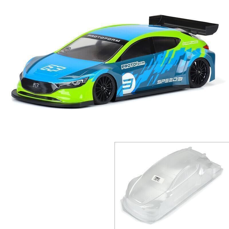 Protoform 1/10 Speed3 Clear Body for 190mm FWD TC / PRM158925