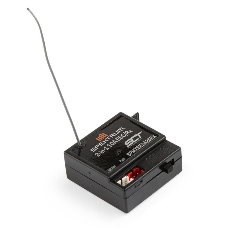 Spektrum 10A Brushed 2-in-1 ESC/SLT-Empfänger-Combo 1:24 / SPMXSE2425RX
