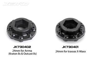 Jetko EX Tyre MT Wasteland Belted Black Wheel 24mm Xmaxx...