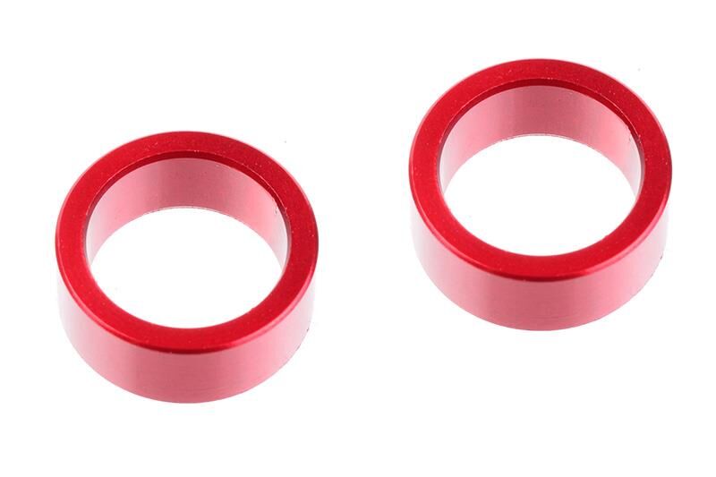 Team Corally HDA Suspension Arm Insert Inner Aluminum Red 2 pcs / C-00180-531