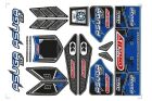 Team Corally Body Decal Sheet Asuga ASUGA XLR BLUE 1 pc / C-00180-858-B