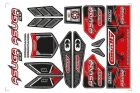 Team Corally Body Decal Sheet Asuga ASUGA XLR RED 1 pc / C-00180-858-R