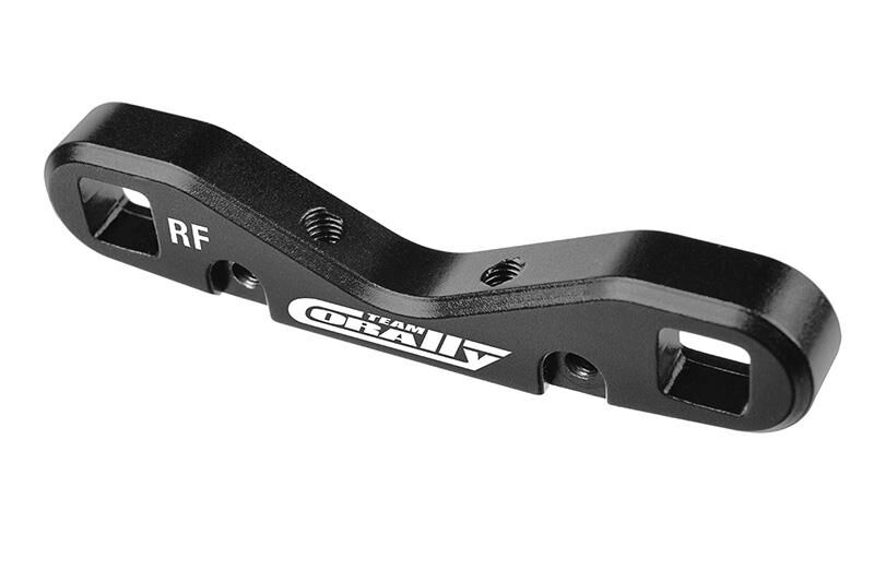 Team Corally Suspension Arm Mount HD RE-FR 8mm Aluminum Black 1 pc / C-00180-871