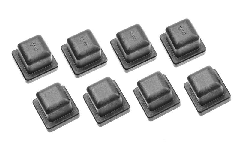 Team Corally Arm Holder Inserts Composite Set 8 pcs / C-00180-907