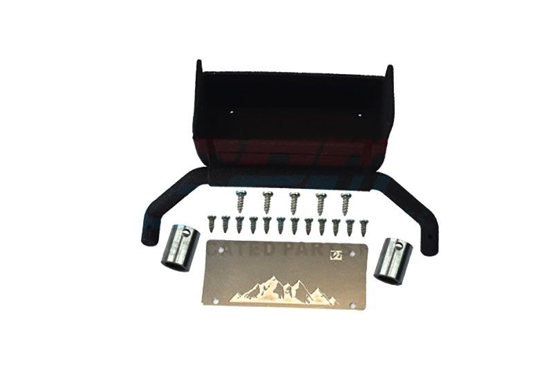 GPM TRX-4M Tank & Auspuff-Attrappe universal / GPMTRX4MZSP2BK