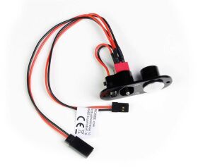 Robbe Modellsport Schalter mit Ladebuchse und Tanknippel Aluminium schwarz / 46326