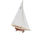 AMATI Standmodell Rainbow 1934 Yachtbausatz mit Fertigrumpf 1:80 / 25051