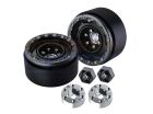 GPM TRX-4M, SCX24 Beadlock-Felgen-Set Alu 1.33 4Loch (1 Paar) schwarz / GPMTRX4MZSP1152BK