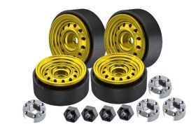 GPM TRX-4M, SCX24 Beadlock-Felgen-Set Alu 1.0 12Loch (1...