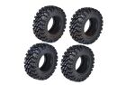 GPM TRX-4M, SCX24 Grip-Reifen 1.33 mit Einlagen 64x24mm / GPMTRX4MZSP25BBK