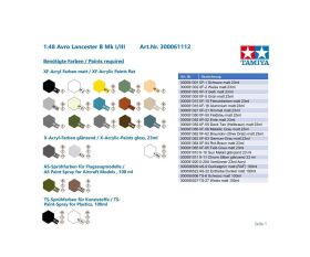 TAMIYA 1:48 Avro Lancester B Mk I/III / 300061112