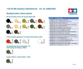 TAMIYA 1:48 US M8 Haubitze Selbstfahrend / 300032604