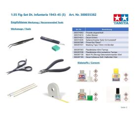 TAMIYA 1:35 Fig-Set Dt. Infanterie 1943-45 (5) / 300035382