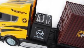 Amewi Sattelzug mit Container Auflieger / Tankwagen / 2WD 1:16 2,4GHz RTR