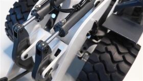 AMEWI Hydraulik Radlader G211H 1:14, Metall RTR weiß / gelb