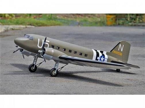 VQ Model Douglas DC-3 Dakota / weiß-blau / 1800mm