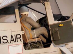 VQ Model Leichtflugzeug der US Army L-19 Birddog 55 silber / olive 1700 mm