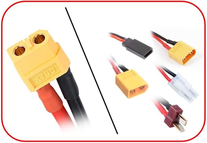 ABSIMA Multi-Ladekabel XT60 passend für XT60,XT90,T-plug,Tamiya,FUT/JR / 3040057
