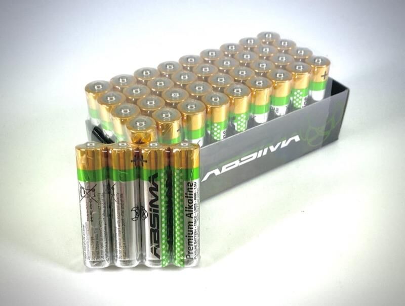 ABSIMA AAA/Micro Premium Alkaline Batterien 1.5V (40er Big Pack) / 4120013