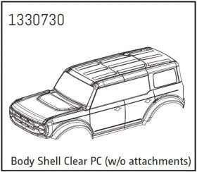 ABSIMA Karosserie transparent (ohne Anbauteíle) -...