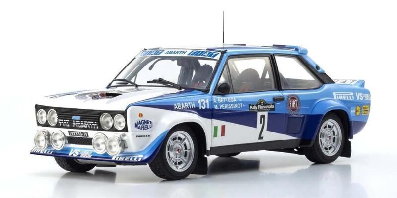 Kyosho 1:18 Fiat 131 Abarth A.Bettega Winner Piancavallo 1981 Nr.2 / KS08376F