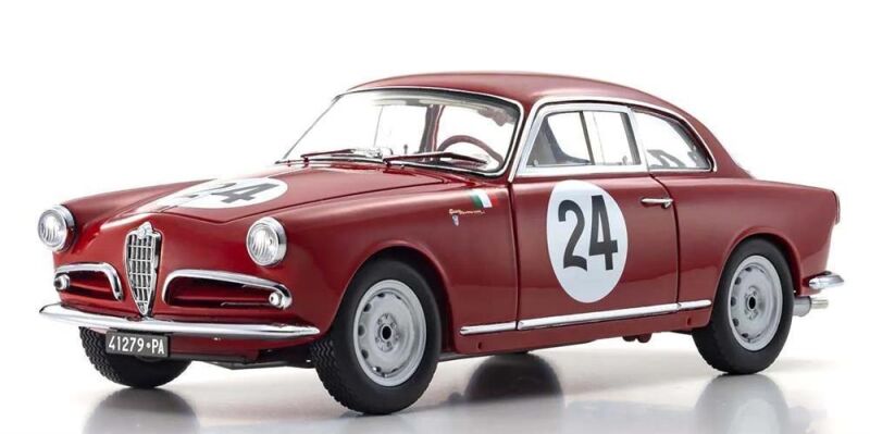 Kyosho 1:18 Alfa Romeo Giuletta SV Targa Florio 1957 Nr.24 / KS08957B