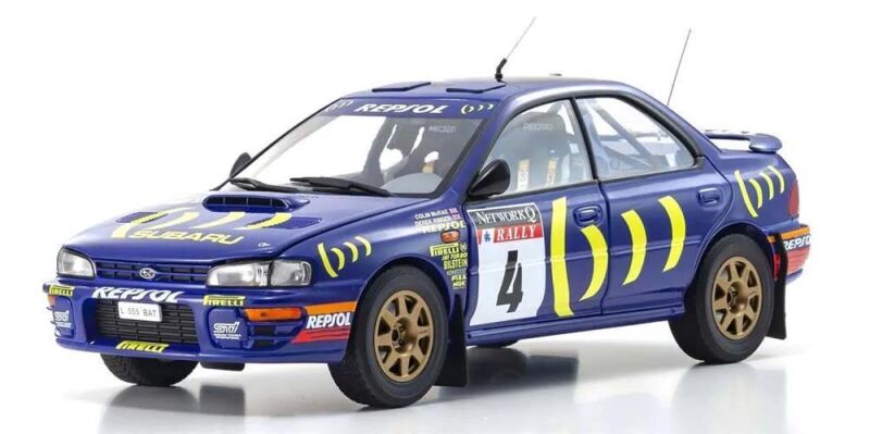 Kyosho 1:18 Subaru Impreza Colin McRae Winner RAC 1994 Nr.4 / KS08962A