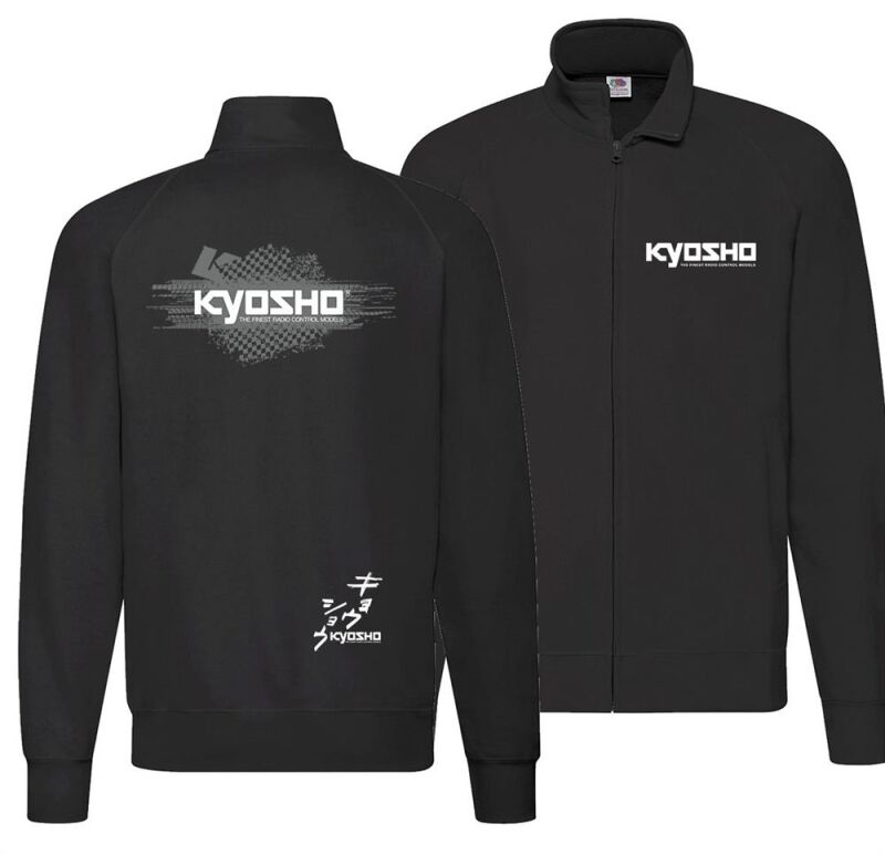 Kyosho Sweatshirt Schwarz mit Reissverschluss K23 3XL / K.88030-3XL