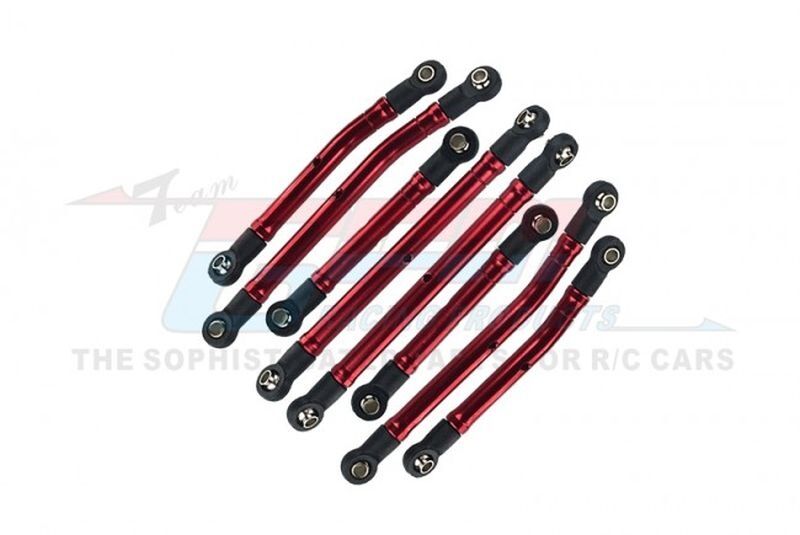 GPM TRX-4M Bodenfreiheit-Kit verstellbar 7075-T6 Aluminium rot / TRX4M160AR