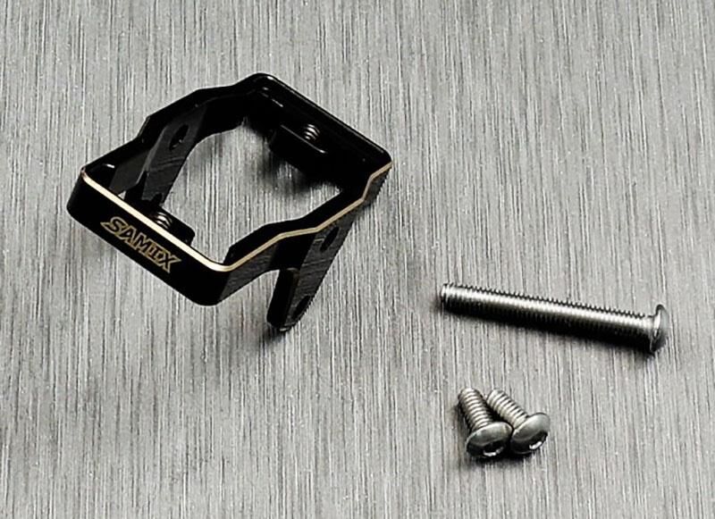 SAMIX Traxxas TRX-4M Servo-Halter Messing für Standard-Servos (1) / SAMtrx4m-4068