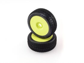 HOTRACE BUGGY 1/8 MIAMI MEDIUM GLUED ON YELLOW RIMS (2) /...