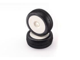 HOTRACE BUGGY 1/8 BANGKOK V2 HARD GLUED ON WHITE RIMS (2)...