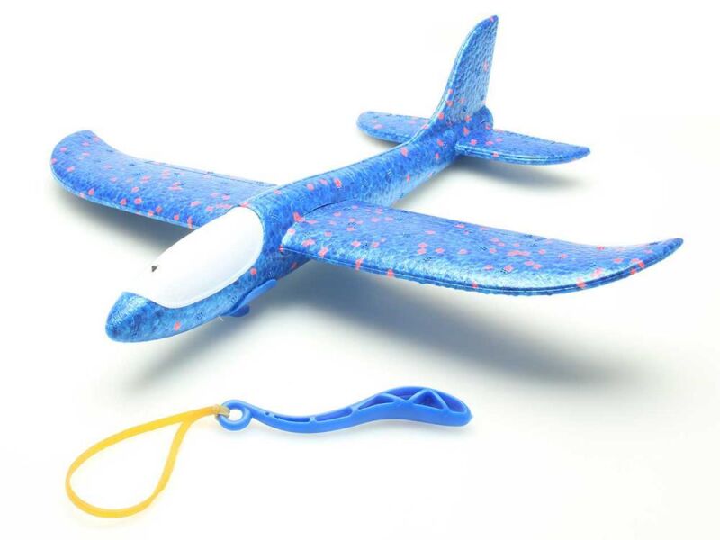 PICHLER Schleudersegler Tommy LED (blau) / 340 mm / 18004