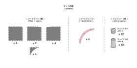 Kyosho Mini-Z Grand Prix Circuit50 Erw. Weite Kurven (16 St) / K.87053-02B