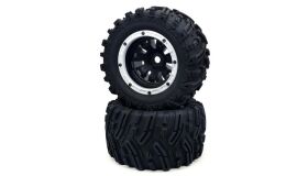 AMEWI / Komplettrad Set silber Mammoth, 2 Stück /...