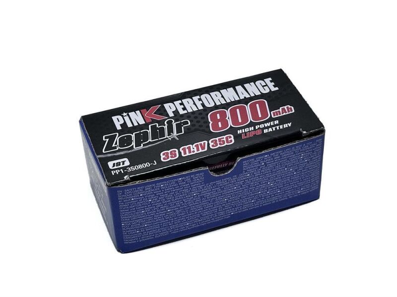 Pink Performance Zephir LiPo 3S 11.1V-800-35C (JST) 70x31x20.5mm 72g / PP1-3S0800-J