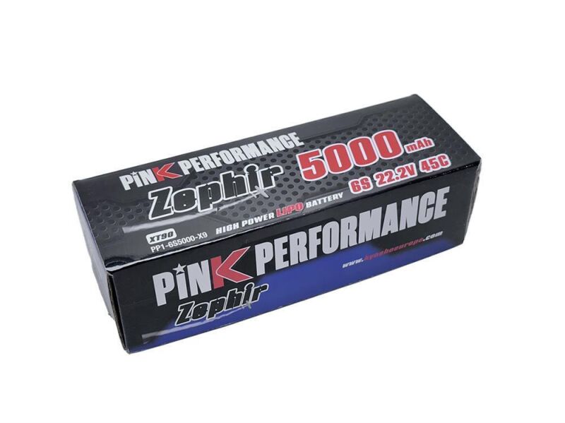 Pink Performance Zephir LiPo 6S 22.2V-5000-45C (XT90)160x46x44mm 735g / PP1-6S5000-X9