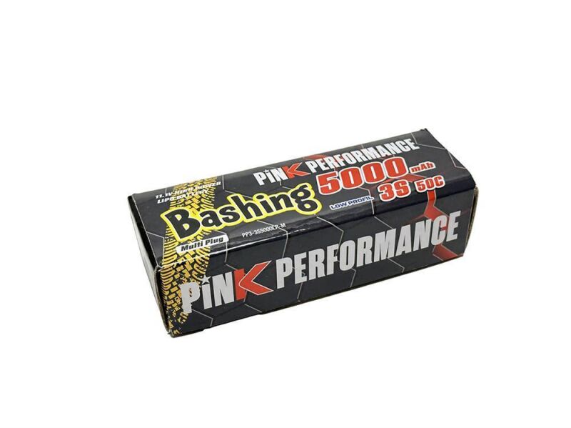 Pink Performance Bashing LiPo 3S 11.1V-5000-50C (Multi) LP 139x47x28mm 380g / PP3-3S5000LP-M