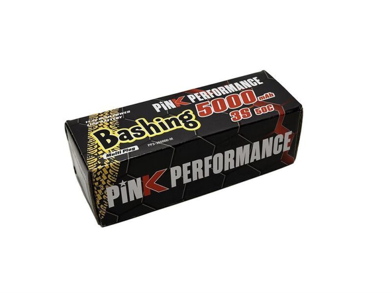 Pink Performance Bashing LiPo 3S 11.1V-5000-50C (Multi) 139x47x39mm 450g / PP3-3S5000-M