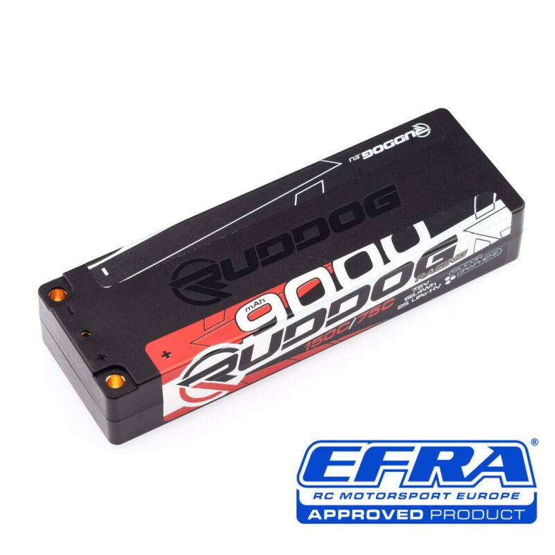 RUDDOG Racing 9000mAh 150C/75C 7.6V Stick Pack LiPo-HV Battery / RP-0682
