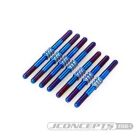JConcepts - TLR, 22X-4 3.5mm Fin turnbuckle kit - burnt blue, 7pc. / JCO2849-1