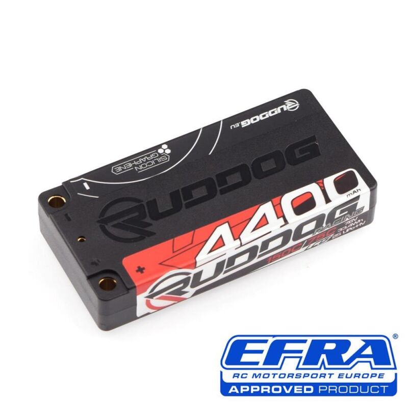 RUDDOG Racing 4400mAh 150C/75C 7.6V LCG Short Stick Pack LiPo-HV Battery / RP-0678