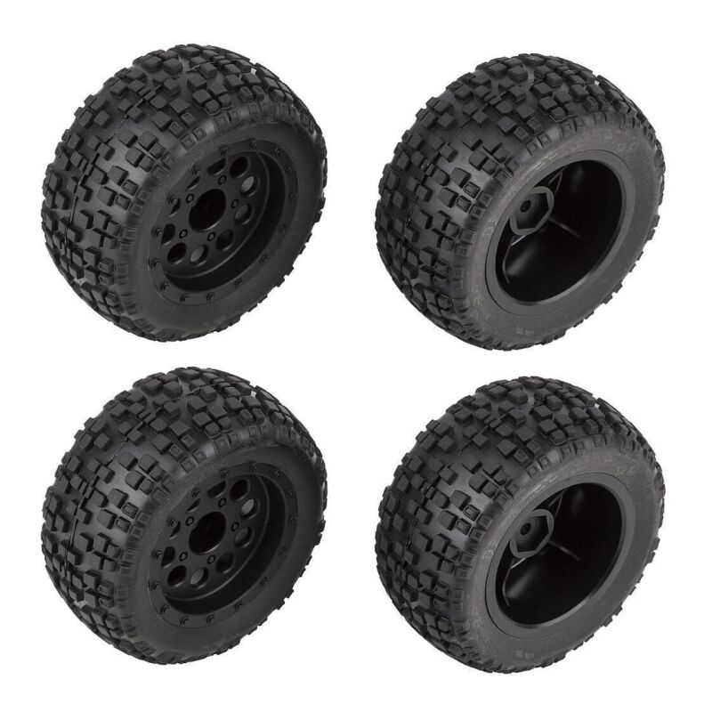Team Associated Reflex 14MT Tires and Wheels, mounted / AE21620