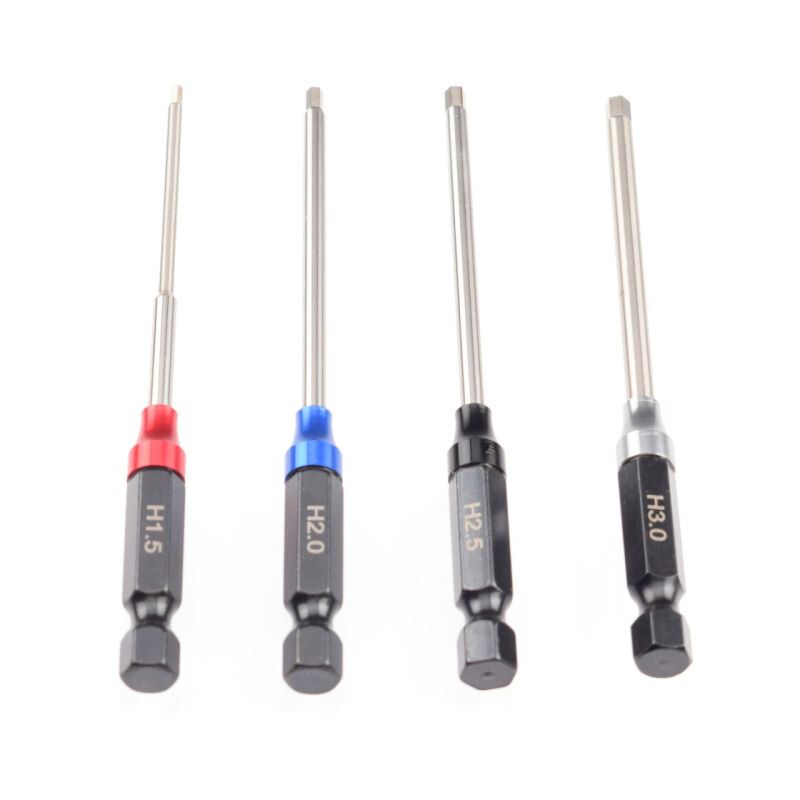 RUDDOG Metric Hex 1/4" Power Tool Wrench Set (1.5 | 2.0 | 2.5 | 3.0mm) / RP-0668