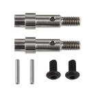 Team Associated RC10B6 FT Titanium Hex Adapter Front Axles / AE71181