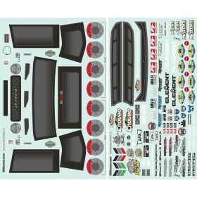 Element RC Enduro SE, Utron Body Decal Sheet / AE42352