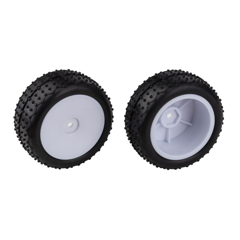 Team Associated Reflex 14 Mini Pin Tires, Wide Wheels, mounted, white / AE21596