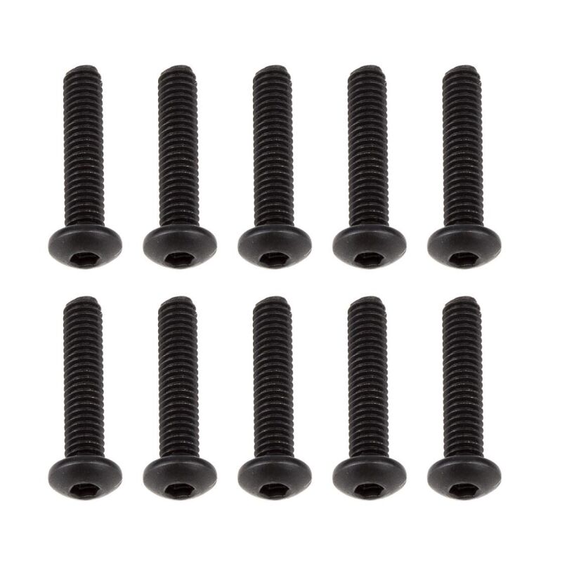 Team Associated Screws, M2.5 x 12mm, BHCS / AE21582